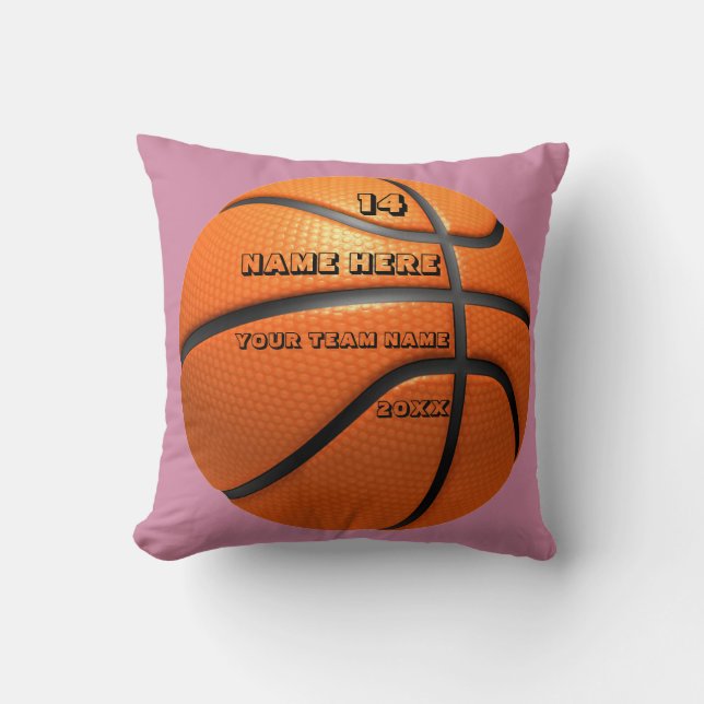 Personlig Basketball cushion med Player Namn Kudde (Framsida)