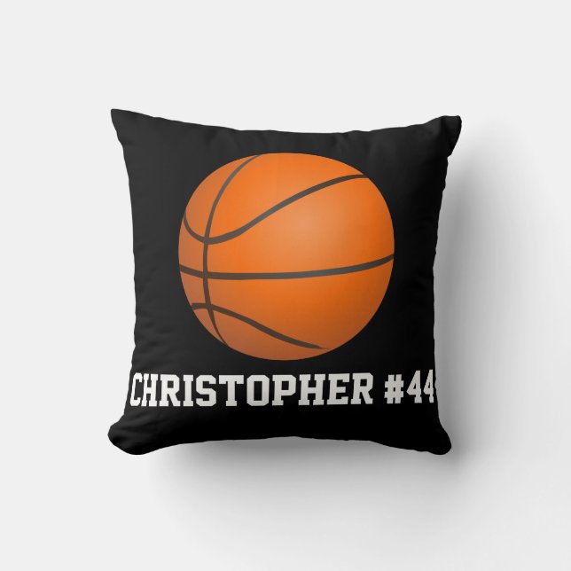 Personlig Basketball Decor Kudde (Framsida)