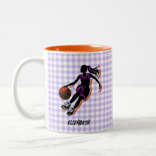 Personlig Basketball Girl Coffee Mugg