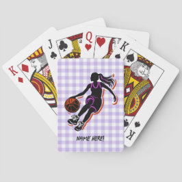 Personlig Basketball Girl-spelkort Casinokort