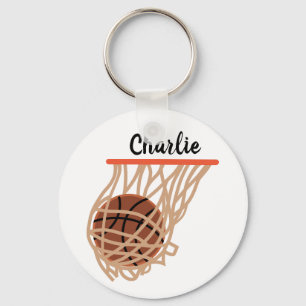 Personlig Basketball i Net Nyckelring