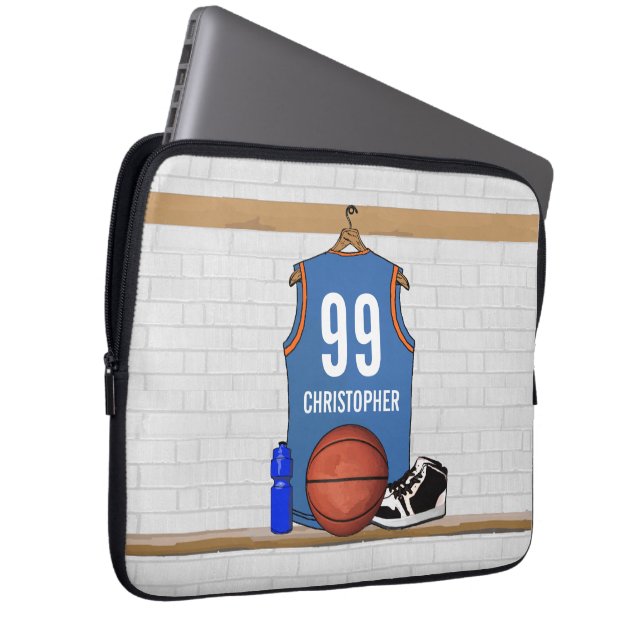 Personlig Basketball Jersey (LB) Laptop Fodral (Framsidan Höger)