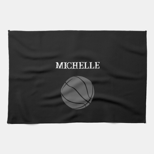Personlig Basketball Kökshandduk (Horisontell)