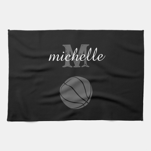 Personlig Basketball Kökshandduk (Horisontell)