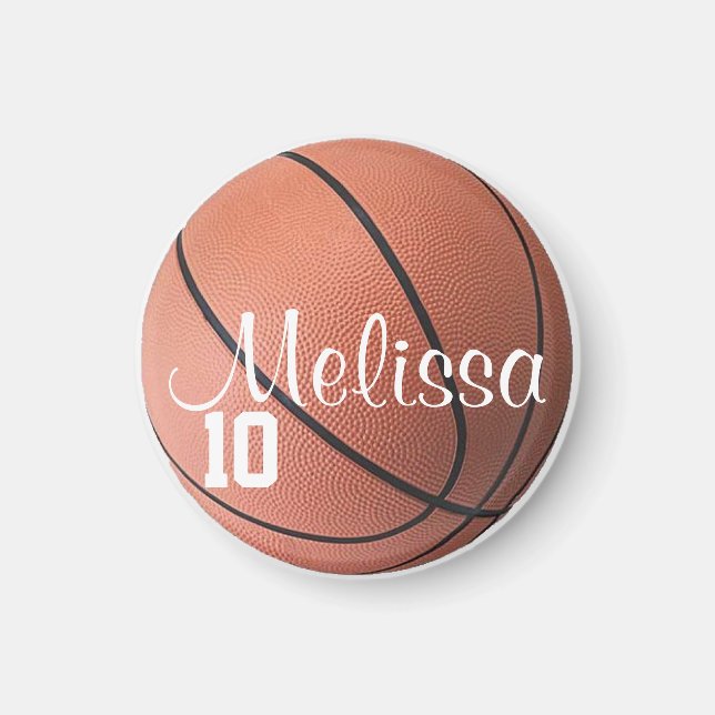 Personlig Basketball Magnet (Framsidan)