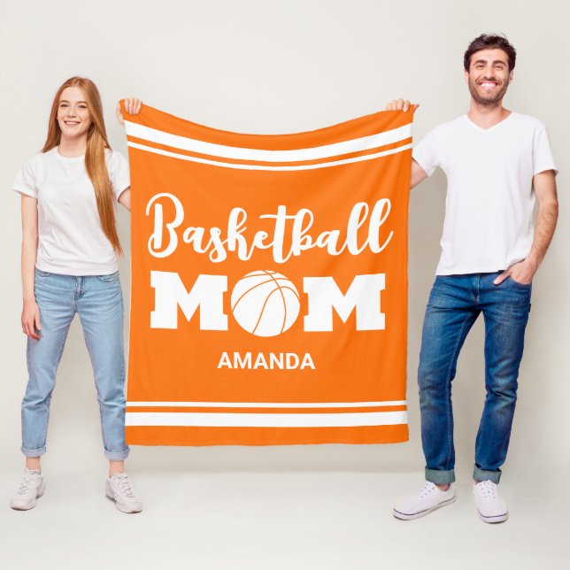 Personlig Basketball Mamma Mors dag Fleecefilt (På plats)