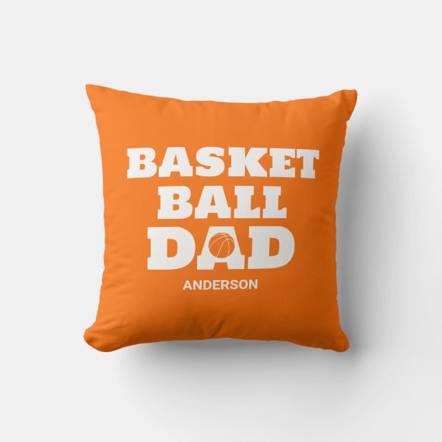 Personlig Basketball Pappa Fars dag Kudde (Framsida)