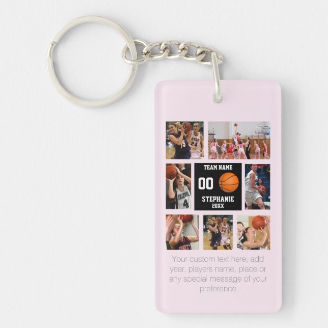 Personlig Basketball Photo Collage (Framsidan)