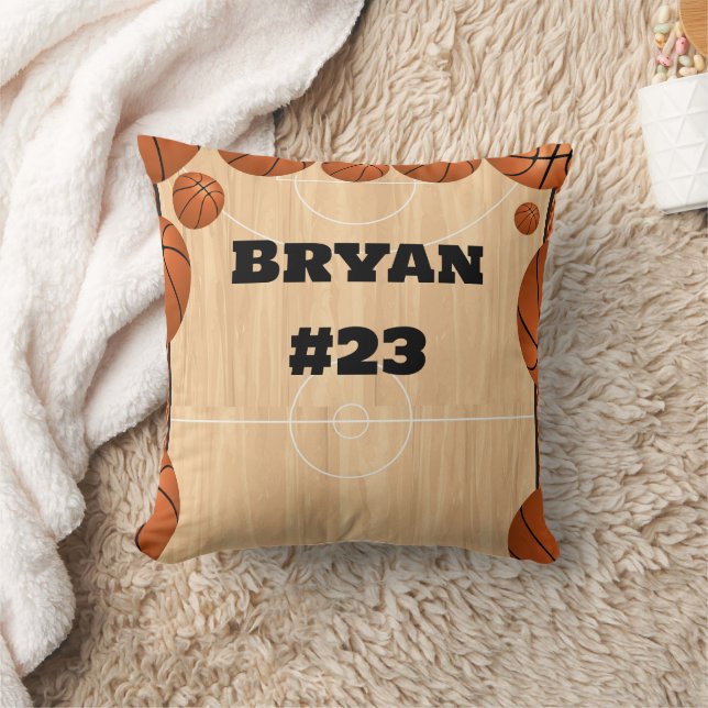 Personlig Basketball Pillow Kudde (Filt)