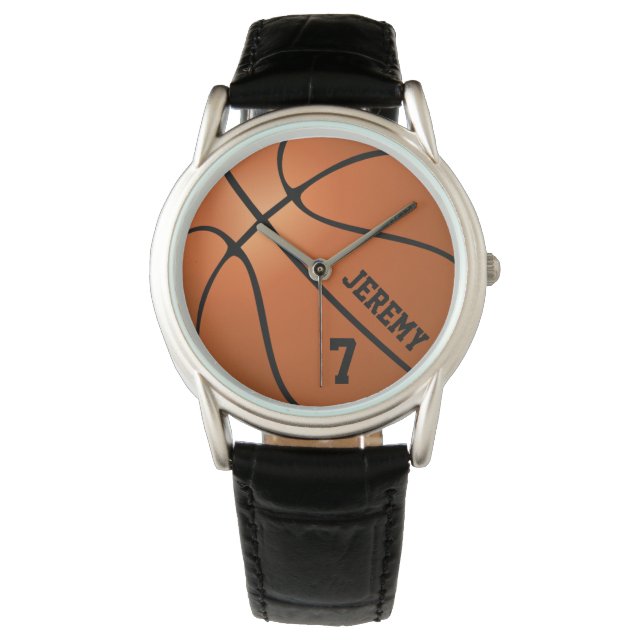 Personlig Basketball Player Coach Namn nummer Armbandsur (Framsida)