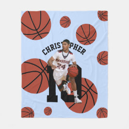Personlig Basketball Player Fleecefilt