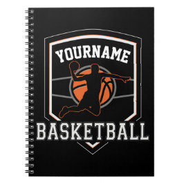 Personlig Basketball Player NAMN Slam dunk Team Anteckningsbok