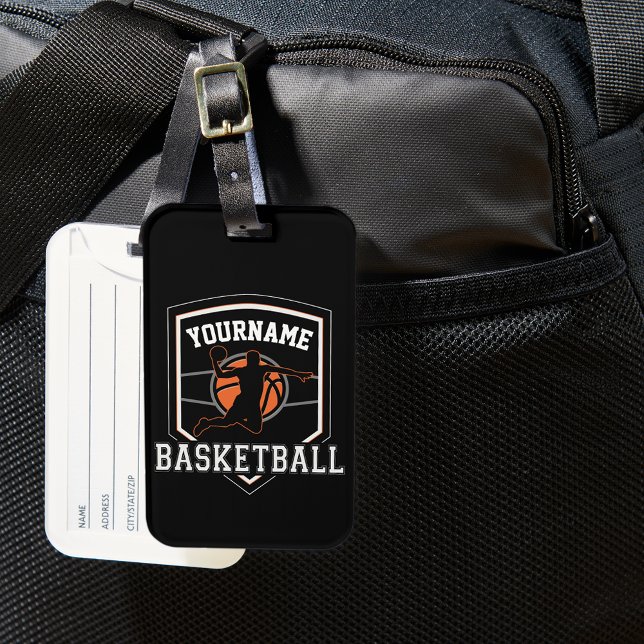 Personlig Basketball Player NAMN Slam dunk Team Bagagebricka (Skapare uppladdad)