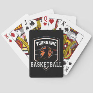 Personlig Basketball Player NAMN Slam dunk Team Casinokort