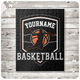Personlig Basketball Player NAMN Slam dunk Team Pussel
