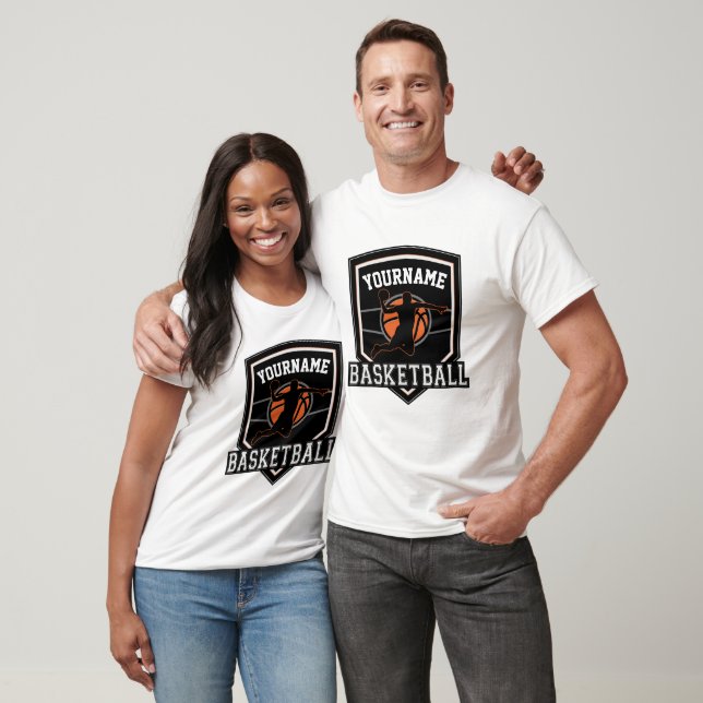 Personlig Basketball Player NAMN Slam dunk Team T Shirt (Unisex)