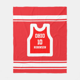 Personlig Basketball Player T-Shirt Fleecefilt
