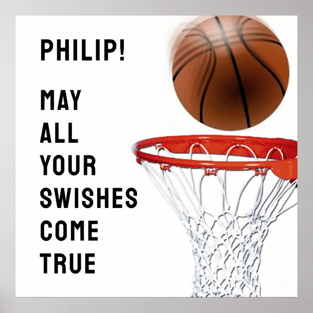Personlig Basketball Poster (Framsidan)
