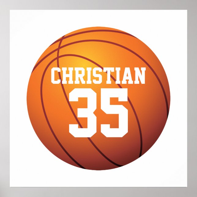 Personlig Basketball Poster (Framsidan)