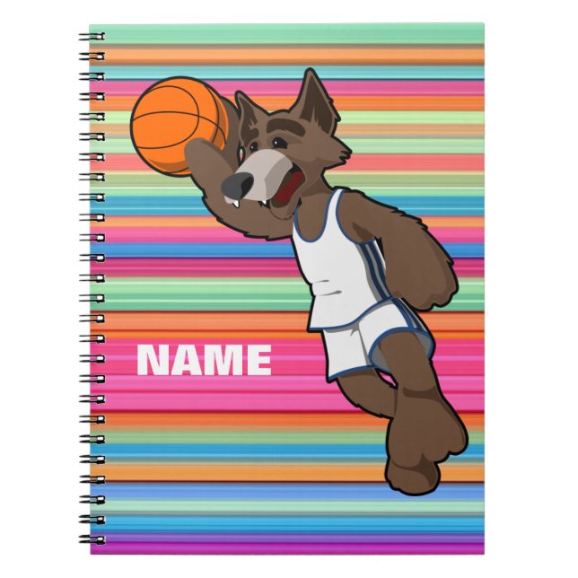 Personlig Basketball Spiral bärbar dator Anteckningsbok (Framsidan)
