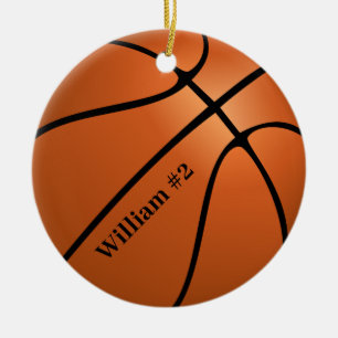 Personlig Basketball Sport Julgransprydnad Keramik