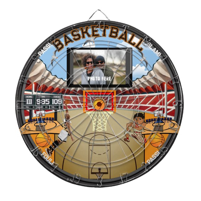 Personlig Basketball Stadium House Darttavla (Framsidan)