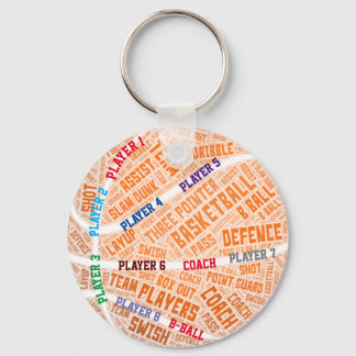 Personlig Basketball team Coach Gift Keychain Nyckelring