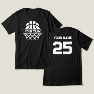 Personlig Basketball Team Namn, ditt namn och numm T Shirt