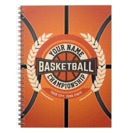 Personlig Basketball Team Player Anpassningsbar Id Anteckningsbok