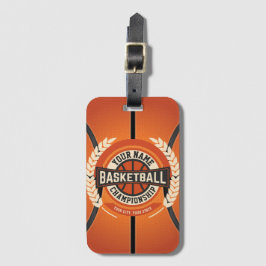 Personlig Basketball Team Player Anpassningsbar Id Bagagebricka