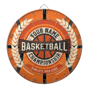 Personlig Basketball Team Player Anpassningsbar Id Darttavla