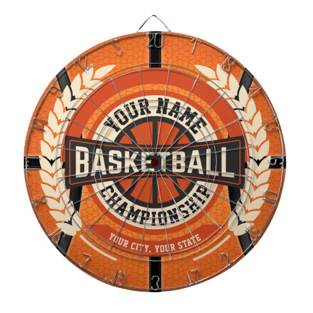 Personlig Basketball Team Player Anpassningsbar Id Darttavla (Framsidan)