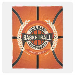 Personlig Basketball Team Player Anpassningsbar Id Fleecefilt