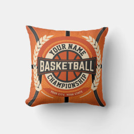 Personlig Basketball Team Player Anpassningsbar Id Kudde
