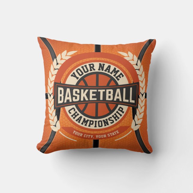 Personlig Basketball Team Player Anpassningsbar Id Kudde (Framsida)