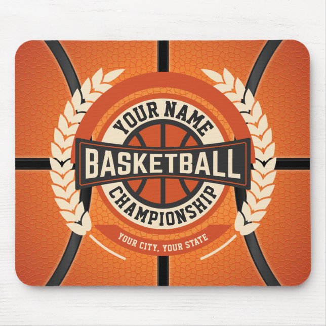 Personlig Basketball Team Player Anpassningsbar Id Musmatta (Framsidan)