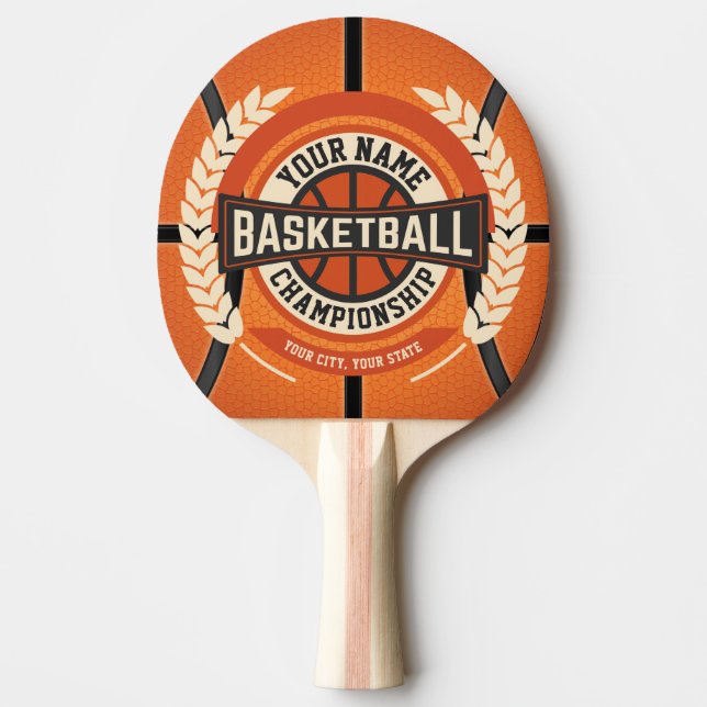 Personlig Basketball Team Player Anpassningsbar Id Pingisracket (Framsidan)