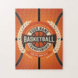 Personlig Basketball Team Player Anpassningsbar Id Pussel