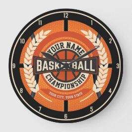 Personlig Basketball Team Player Anpassningsbar Id Stor Klocka