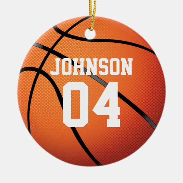 Personlig Basketball-teamet jul Julgransprydnad Keramik (Framsidan)