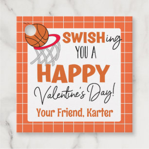 Personlig Basketball Valentindagen Gåvor Etiketter