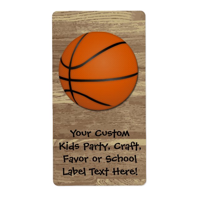 Personlig Basketball Wood Golv Fraktsedel (Framsidan)