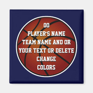 Personlig Basketboll Magnet, BULK eller Köp ett Magnet