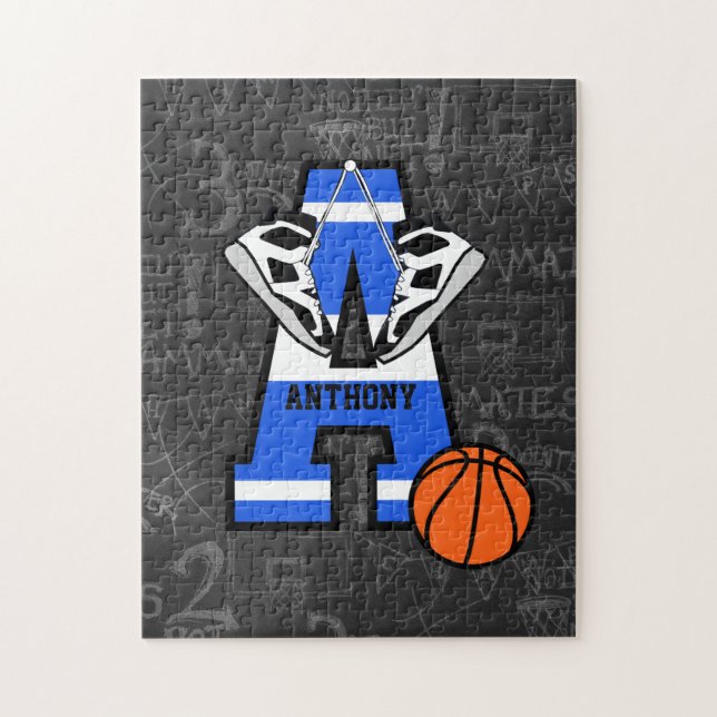 Personlig Basketboll Pussel (Vertikal)
