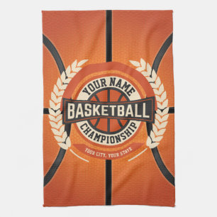 Personlig Basketlagsspelare Anpassad Idrottsutövar Kökshandduk