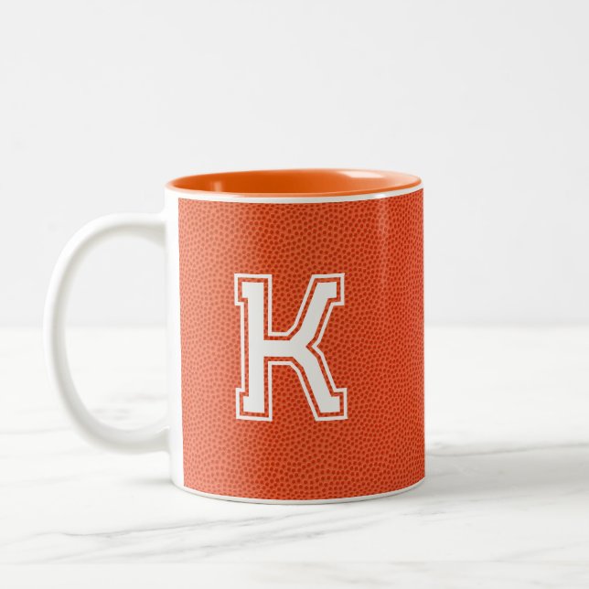 Personlig basketmugg  Två-Tonad mugg (Vänster)