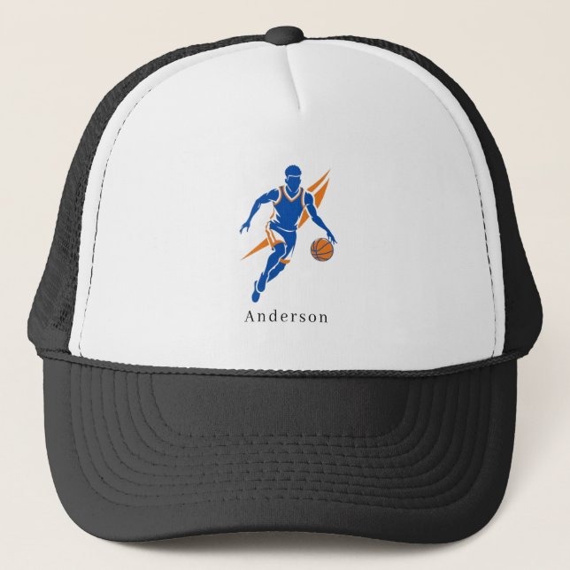 Personlig baskettränare sommar truckerhatt  keps (Framsida)