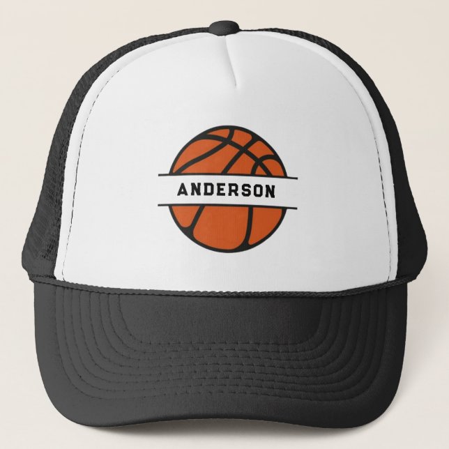Personlig baskettränare sommar truckerhatt  keps (Framsida)