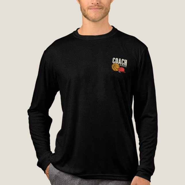 Personlig baskettränare t shirt (Framsida)