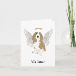 Personlig Basset Hound Sympathy Memorial Kort